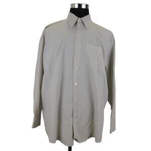 Unlisted Kenneth Cole Cotton Blend Long Sleeve Button Mens 17.5 34/35 XL Shirt